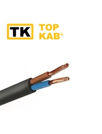 Fir electric PVS 2x2.5mm negru TopKab