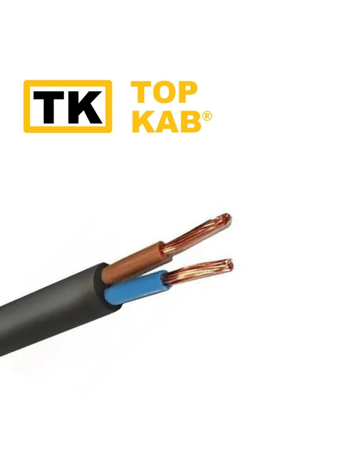 Fir electric PVS 2x1.5mm negru TopKab