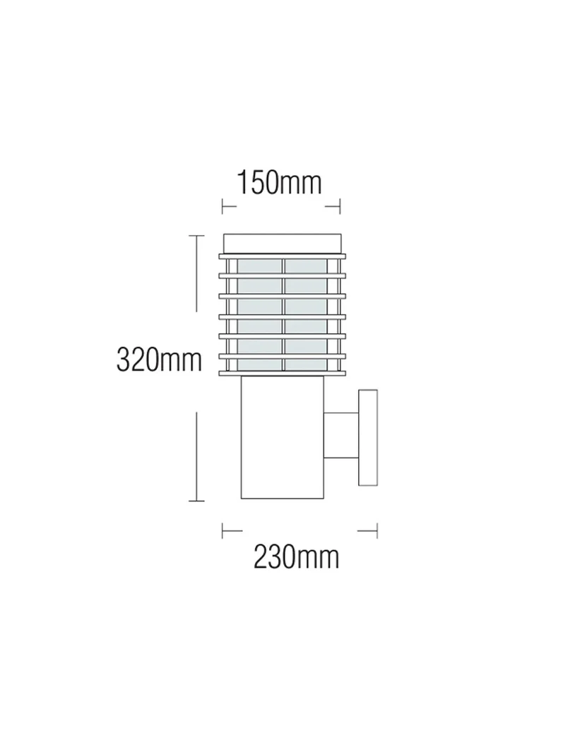 ** Lampă de grădină HL296 075-001-0002 PALMIYE-2 100W E27 HOROZ 2