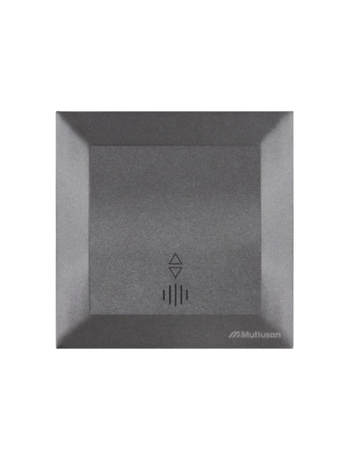 * Întrerupător 1P+LED cap-scară black Mutlusan CANDELA