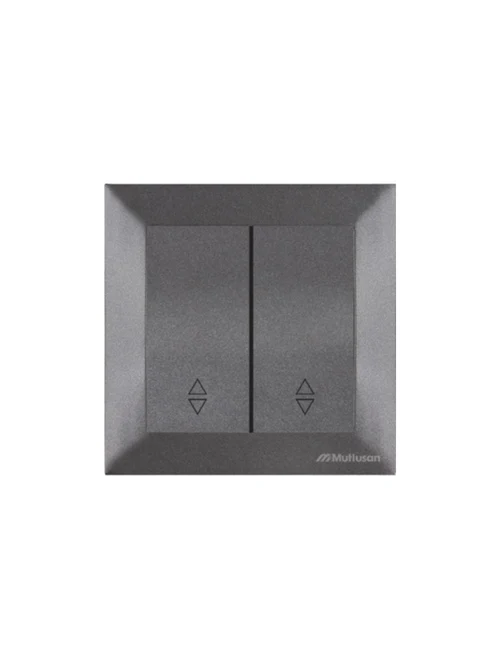 * Întrerupător 2P cap-scară black Mutlusan CANDELA 2125 404 0295