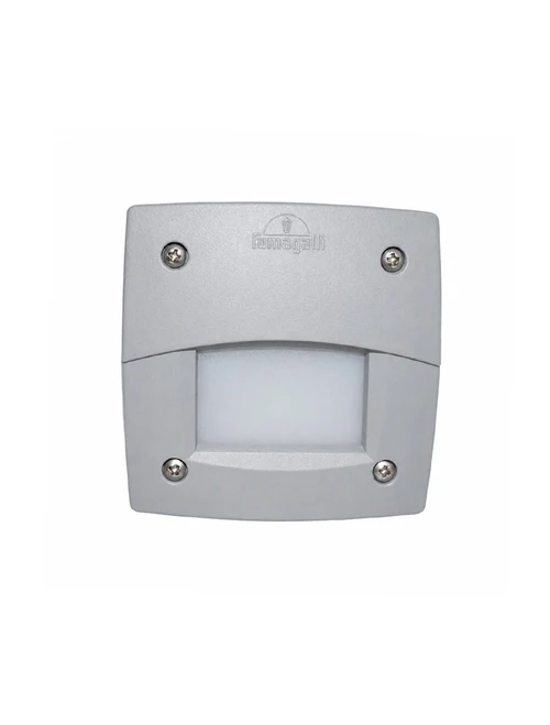Светильник Fumagalli LETI 100 SQUARE, цвет серый, опаловый рассеиватель, LED GX53 3Вт, 4000K, 3C3