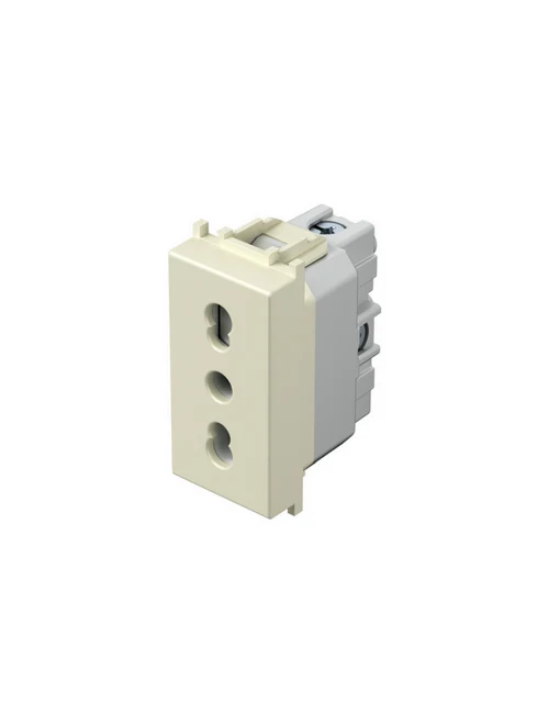 Розетка 1М 2P+E слоновая кость (ivory) (VM30IW-B)