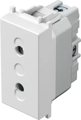 Розетка 1 м, 2P, белая (VM20PW-B)
