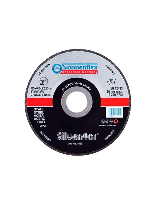 Диск шлифовальный по металлу silverstar 230x6.0x22.23мм