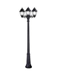 SET Corp de il. ANNA E27 6W 2700K 3L TRANSP + suport ANNA 3L + STÂLP GIGI BISSO negru 2.09M Fumagalli