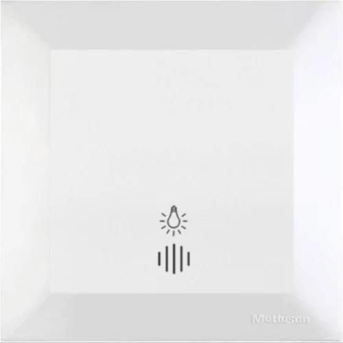 * Buton sonerie+LED alb Mutlusan CANDELA