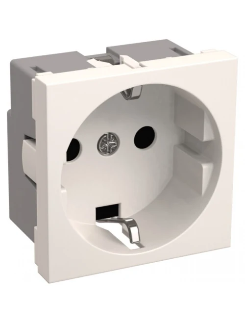 Priză cu împământare 2k RKS-20-30-P-K (2 module) albă IEK