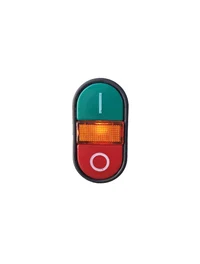 Buton dublu "I-O" APBB-22N d22mm 240V 1NI+1ND neon IEK 2