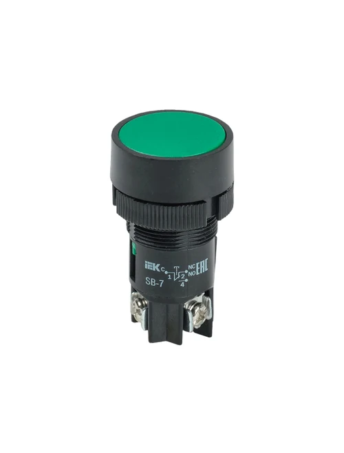 Buton "START" SB-7 1NI  d22mm/240V verde IEK