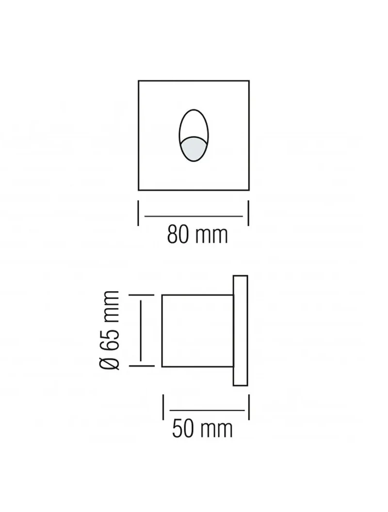 * Felinar de fațadă ERMETIC HL957L ZUMRUT 3W 4000K albHOROZ 2