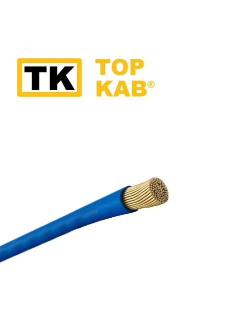 Fir electric PV3 6mm albastru TopKab