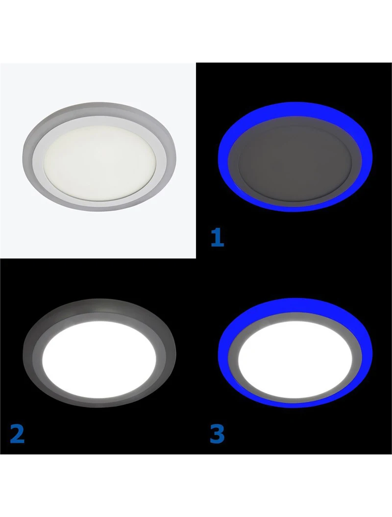 * Corp de iluminare LED PL-UL12W4B 12W 6000K / 4W BLUE 2