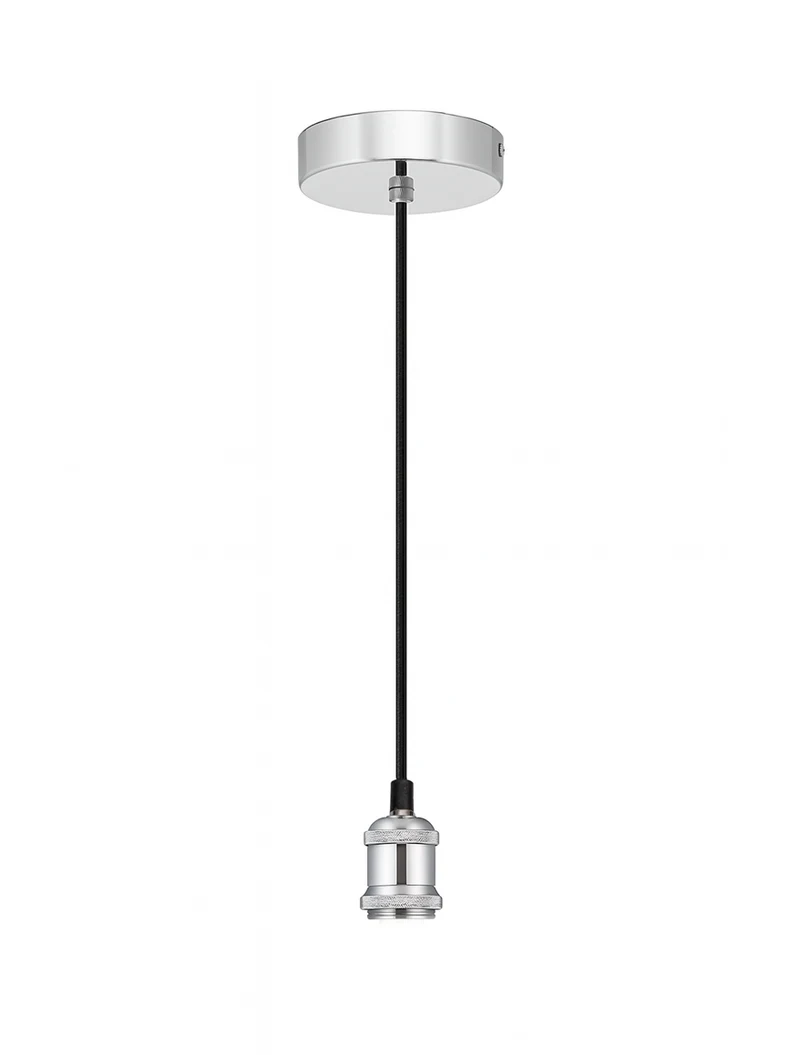Suspensie JH-140 4.7x6.6x1m, E27/1, Metal+ PVC Wire, Pearl+Black 2