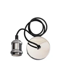 Suspensie JH-140 4.7x6.6x1m, E27/1, Metal+ PVC Wire, Pearl+Black 3
