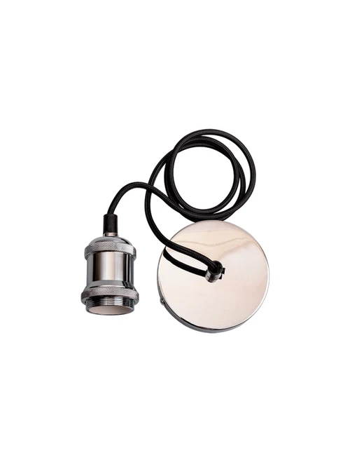 SuspensieJH-140 4.7x6.6x1m, E27/1, Metal+ PVC Wire, Black