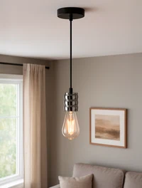 Suspensie JH-142 D4.5xH8cm, E27/1, Metal+ PVC Wire, Antique Luminaled 3