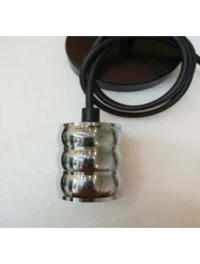 Suspensie JH-143 D4.5xH6.5cm, E27/1, Metal+ PVC Wire, Golden+Tan
