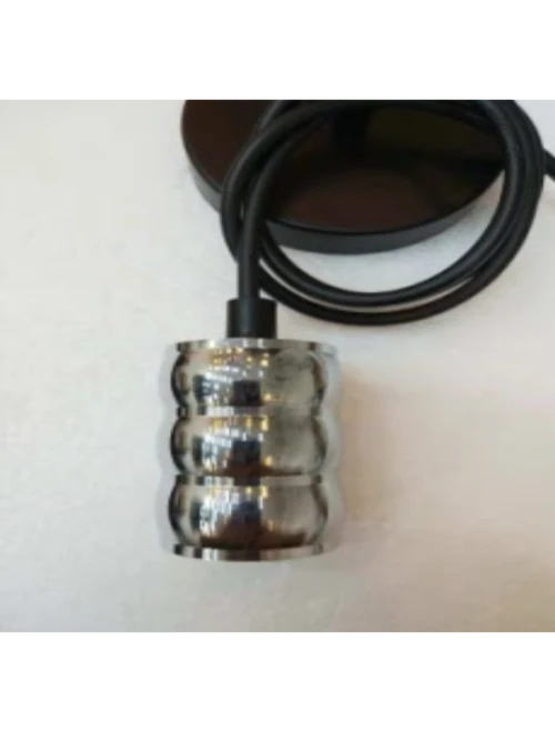 SuspensieJH-143 D4.5xH6.5cm, E27/1, Metal+ PVC Wire, Golden+Tan