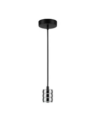 Suspensie JH-143 D4.5xH6.5cm, E27/1, Metal+ PVC Wire, Golden+Tan 2