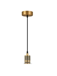 Suspensie JH-145 D5xH7cm, E27/1, Metal+ PVC Wire, Golden+Tan Luminaled 2