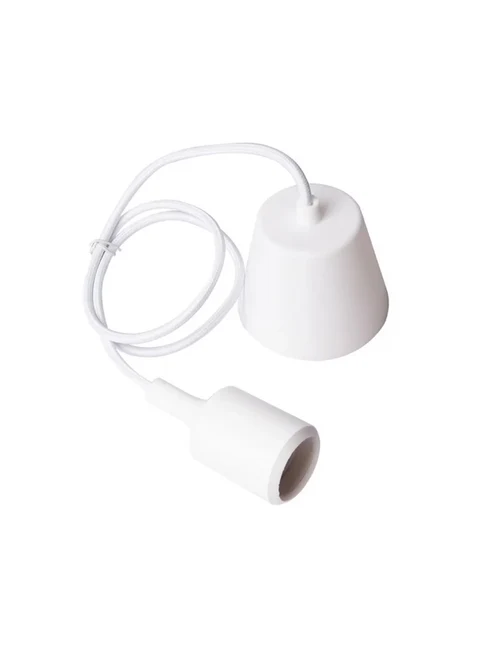 SuspensieJH-155 9cmx1m, E27/1, Silica Gel Woven Wire, White Luminaled