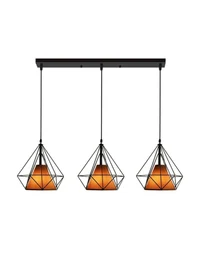 Lustră JH-2 30x25x120cm, E27/3, Metal+Cloth, Black+Brown