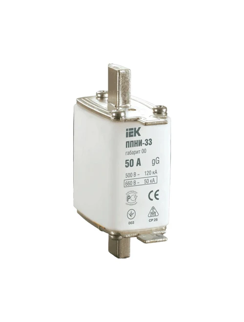 Cartuș fuzibil PPNI-33, mărime 00, 50А IEK