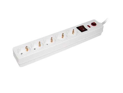Filtru de rețea SF-05К 5 locuri 2Р+РЕ/5metri  3х1mm2  IEK