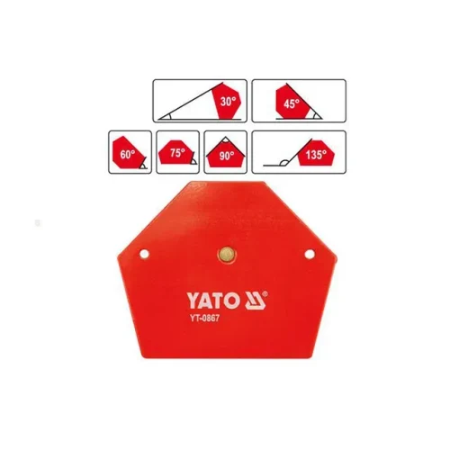 Магнитный сварочный зажим YATO 64x95x14