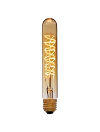 Bec LED Filament T30-185 4W-R 2700K Deco Spiral Amber LUMINALED