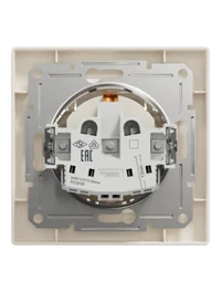 Priză unitară inter.cu capac 16A 250V 2P+E Asfora Crem 2