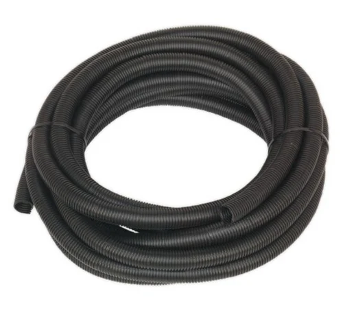 Tub gofrat (25m) D25 negru VG