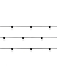 Ghirlandă fără bec 10xE14, 5m Black
