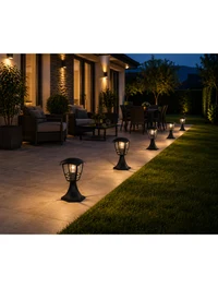 * Corp de grădină CREEK PEDESTAL 60W 230V E27 IP44 30CM negru PHILIPS 2
