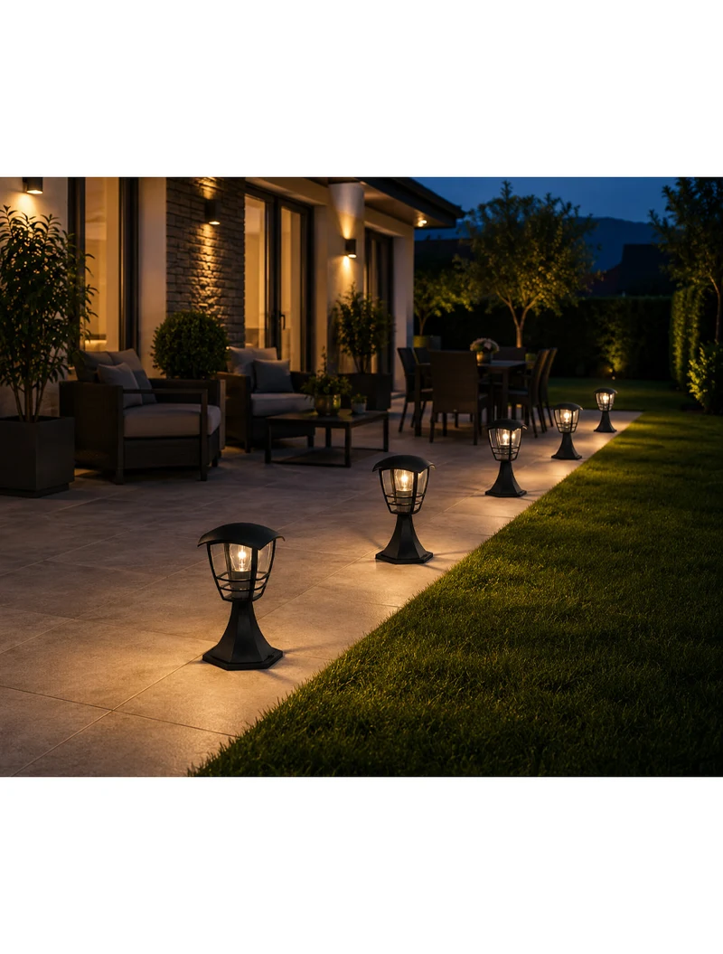 * Corp de grădină CREEK PEDESTAL 60W 230V E27 IP44 30CM negru PHILIPS 2