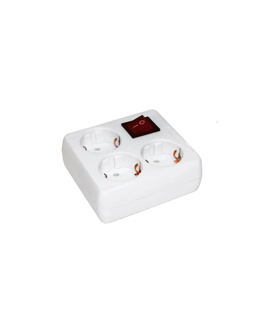 Prelungitor U-S03K-intr.3 locuri 2Р+PЕ/3 metri  3х1mm2  16А/250  IEK