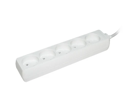 Prelungitor U 5  5 locuri 2Р/5metri  2х0.75mm2  10А/250V IEK