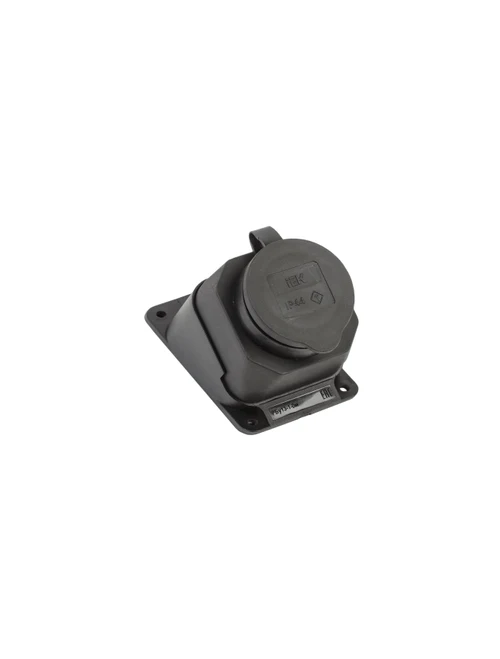 Розетка с крышкой и защитными шторками серии OMEGA (1 место) RBu13-10-1-0m, IP44 IEK