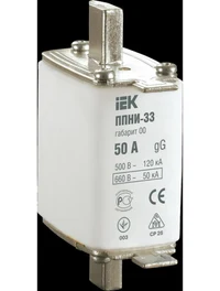 Cartuș fuzibil PPNI-33, mărime 00, 40А IEK