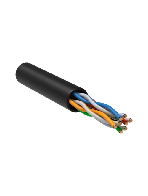* Cablu U/UTP, Cat.5E 4х2х24AWG solid, LDPE, 305m, negru ITK IEK