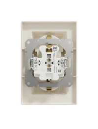 Priză dublă inter.16A 250V 2P+E Asfora Crem SCHNEIDER 2