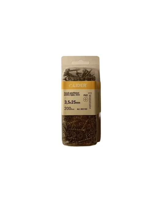 Саморезы для гипсокартона и дерева 3,5x25 (200 шт.) 002103 Lider