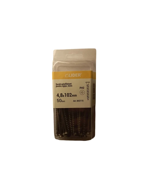 Саморезы для гипсокартона и дерева 4,8 x 102 (50 шт.) 002115 Lider