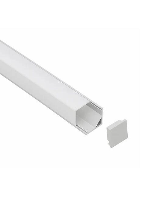 * Profil alum. cu dispersor PMMA opal 16x16mm 2M HL-BAPL005 ELMOS (50buc)