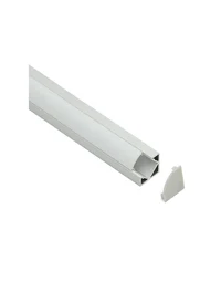* Profil alum. cu dispersor PMMA opal 18.4x18.4mm 2M HL-BAPL007 ELMOS (50buc)