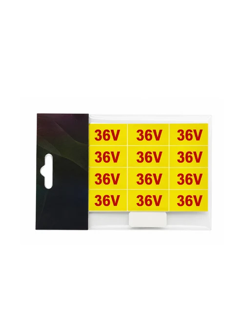 Наклейка 4*1.5 " 36V" (12 шт)