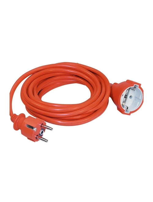 Prelungitor US-01РV, cu împământare 2P+PE, cordon culoare portocaliu, 10 m (3x1mm2) IEK
