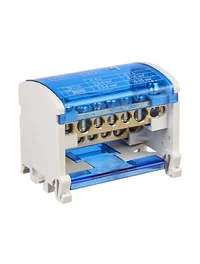 Bloc de distribuție SNK 2x7 șuruburi, montaj șină DIN, curent nominal 100A IEK 2