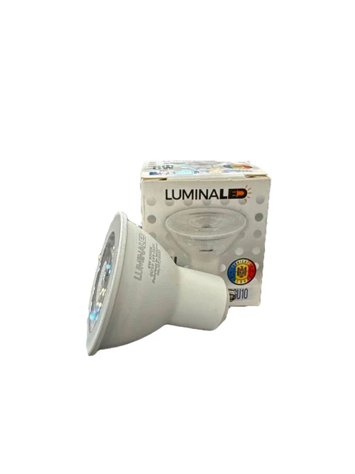 Светодиодная лампа GU10 6W с линзой, 6000K, LuminaLED